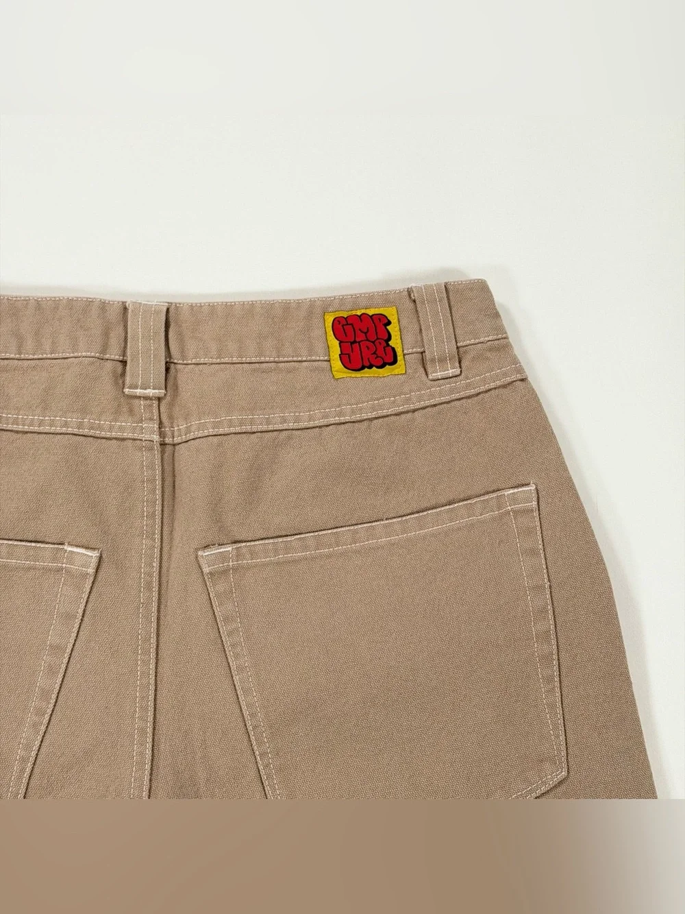 Empyre Khaki Double Knee Skateboarding Pants Size 30x26 Tan Baggy Work Carpenter